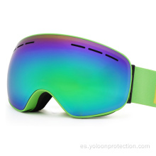 Gafas de esquí de snowboard para niñas verdes